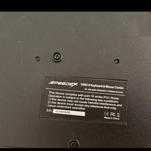 Speedex Optical Keyboard & Mouse Combo Model SP-1016 very good condition - Picture 3 of 6